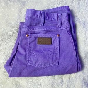 Purple Wrangler Jeans